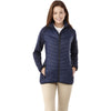 Elevate Women's Vintage Navy Banff Hybrid Insulated Jacket