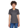 Team 365 Women's Dark Grey Heather Zone Sonic Heather Performance T-Shirt