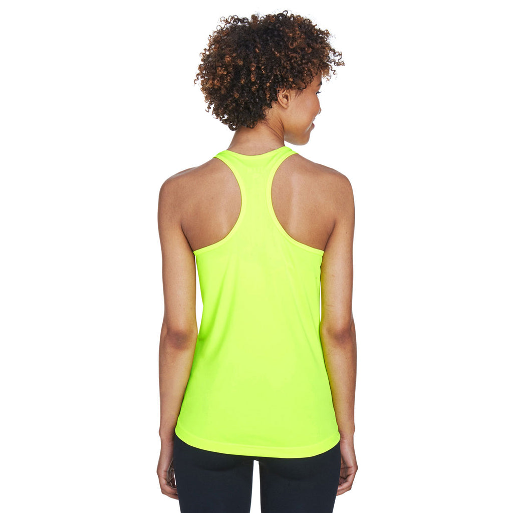 Team 365 Women's Safety Yellow Zone Performance Racerback Tank