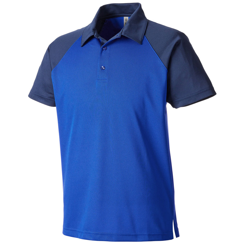 Team 365 Men's Sport Royal/Sport Dark Navy Command Snag-Protection Colorblock Polo