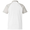 Team 365 Men's White/Sport Silver Command Snag-Protection Colorblock Polo