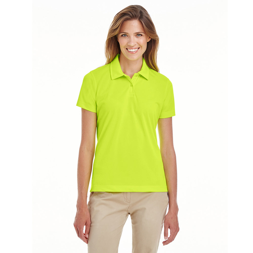 Team 365 Women's Safety Yellow Command Snag-Protection Polo