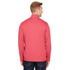 Team 365 Men's Sport Red Heather Zone Sonic Heather Performance Quarter-Zip