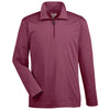 Team 365 Youth Sport Maroon Heather Zone Sonic Heather Performance Quarter-Zip