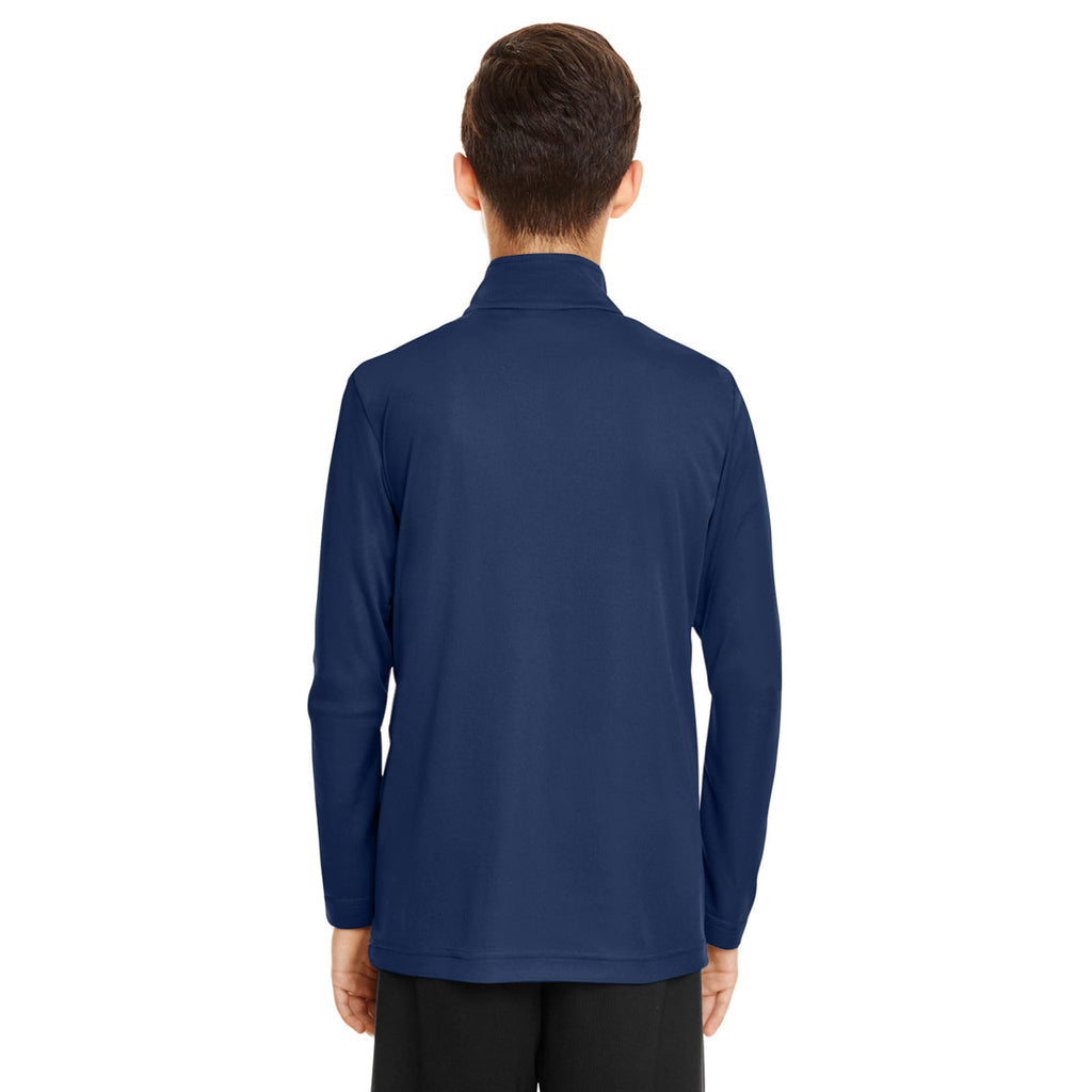 Team 365 Youth Sport Dark Navy Zone Performance Quarter Zip