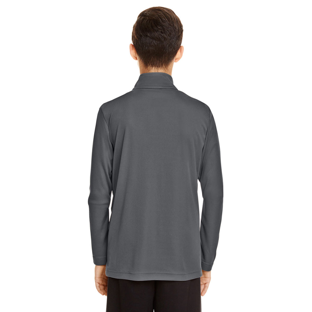 Team 365 Youth Sport Graphite Zone Performance Quarter Zip