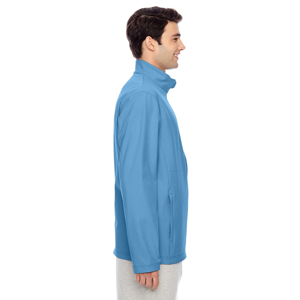 Team 365 Men's Sport Light Blue Leader Soft Shell Jacket