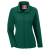 Team 365 Women's Sport Dark Green Leader Soft Shell Jacket