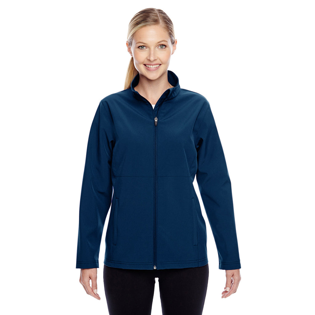 Team 365 Women's Sport Dark Navy Leader Soft Shell Jacket