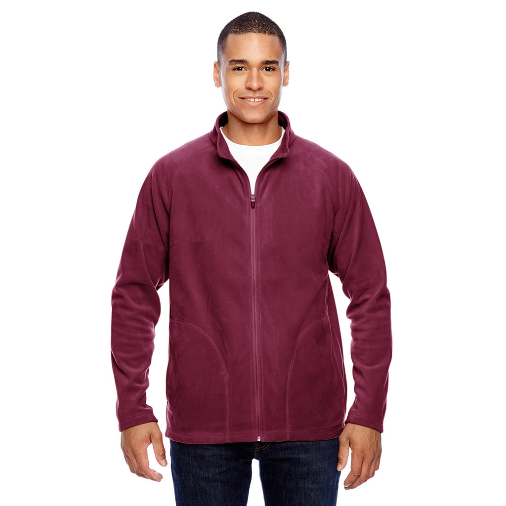 Team 365 Men's Sport Maroon Campus Microfleece Jacket