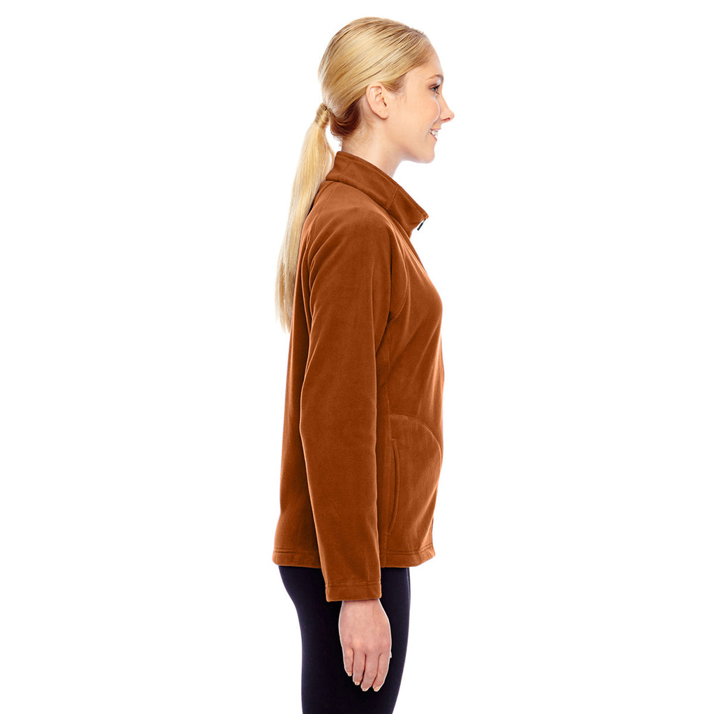 Team 365 Women's Sport Burnt Orange Campus Microfleece Jacket