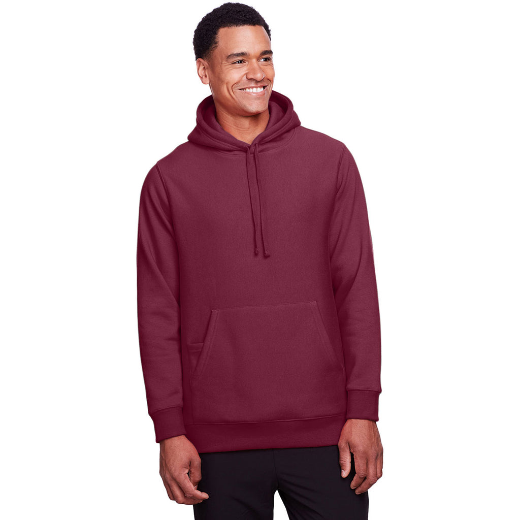 Team 365 Unisex Sport Dark Maroon Zone HydroSport Heavyweight Pullover Hooded Sweatshirt