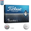 Titleist White Tour Soft Golf Balls (Expedited Lead Times)