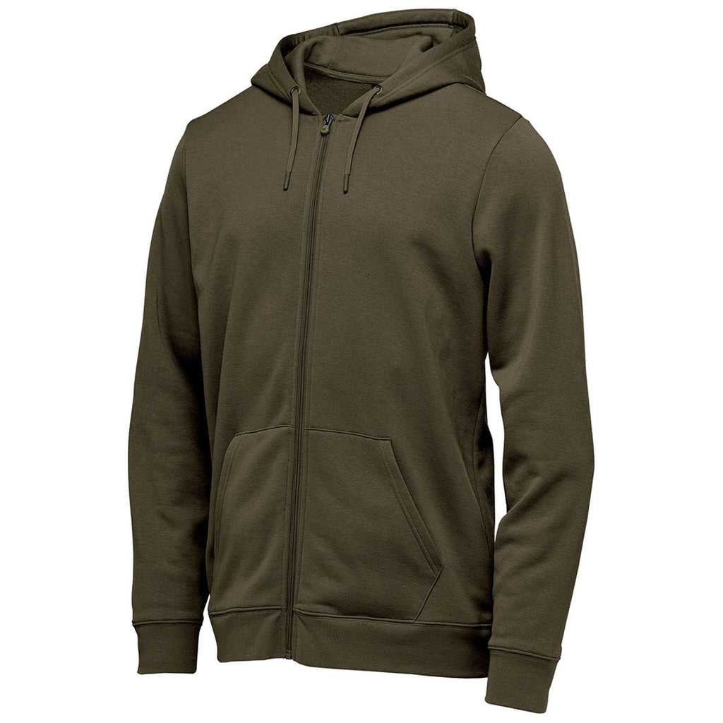 Stormtech Men's Moss Heather Monashee Fleece Full Zip Hoody