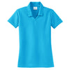 Nike Women's Bright Blue Dri-FIT Short Sleeve Micro Pique Polo