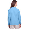 UltraClub Women's Columbia Blue Bradley Performance Woven Shirt