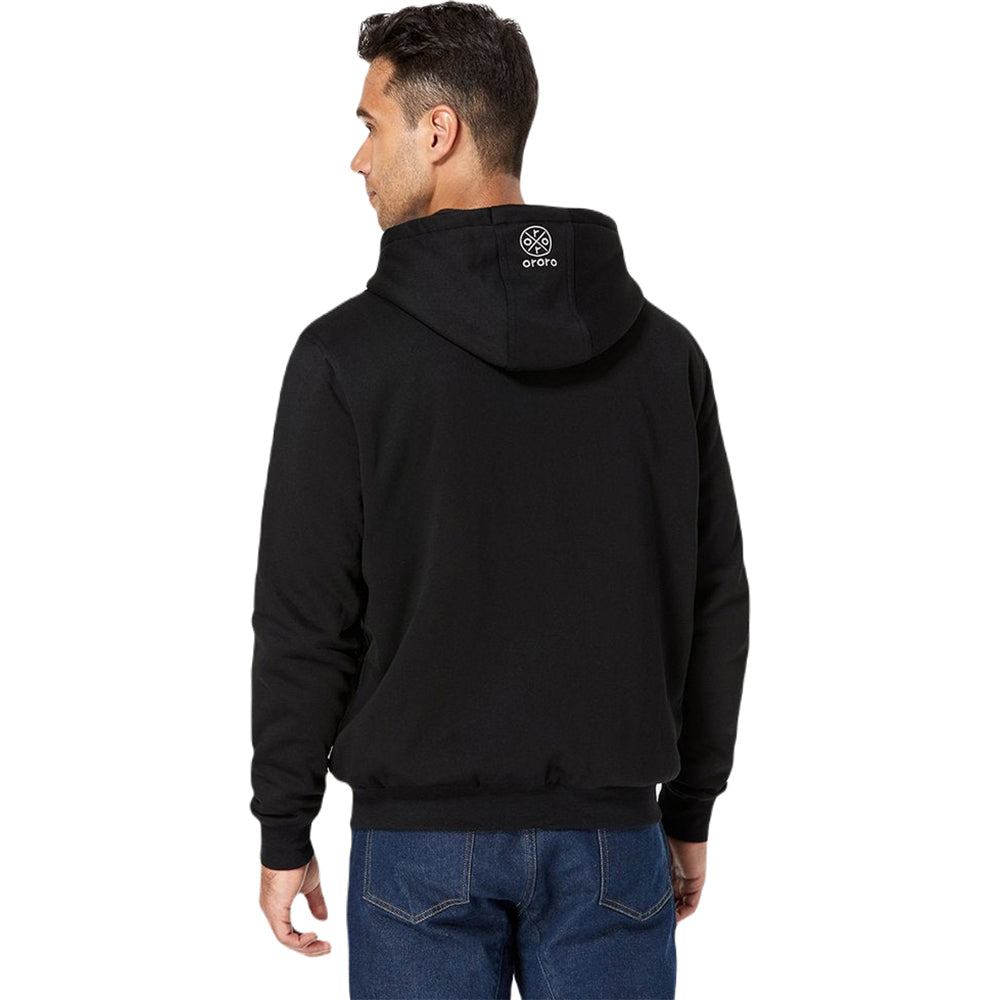 Ororo Unisex Black Heated Fleece Hoodie