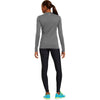 Under Armour Women's Carbon Heather ColdGear Fitted L/S Crew