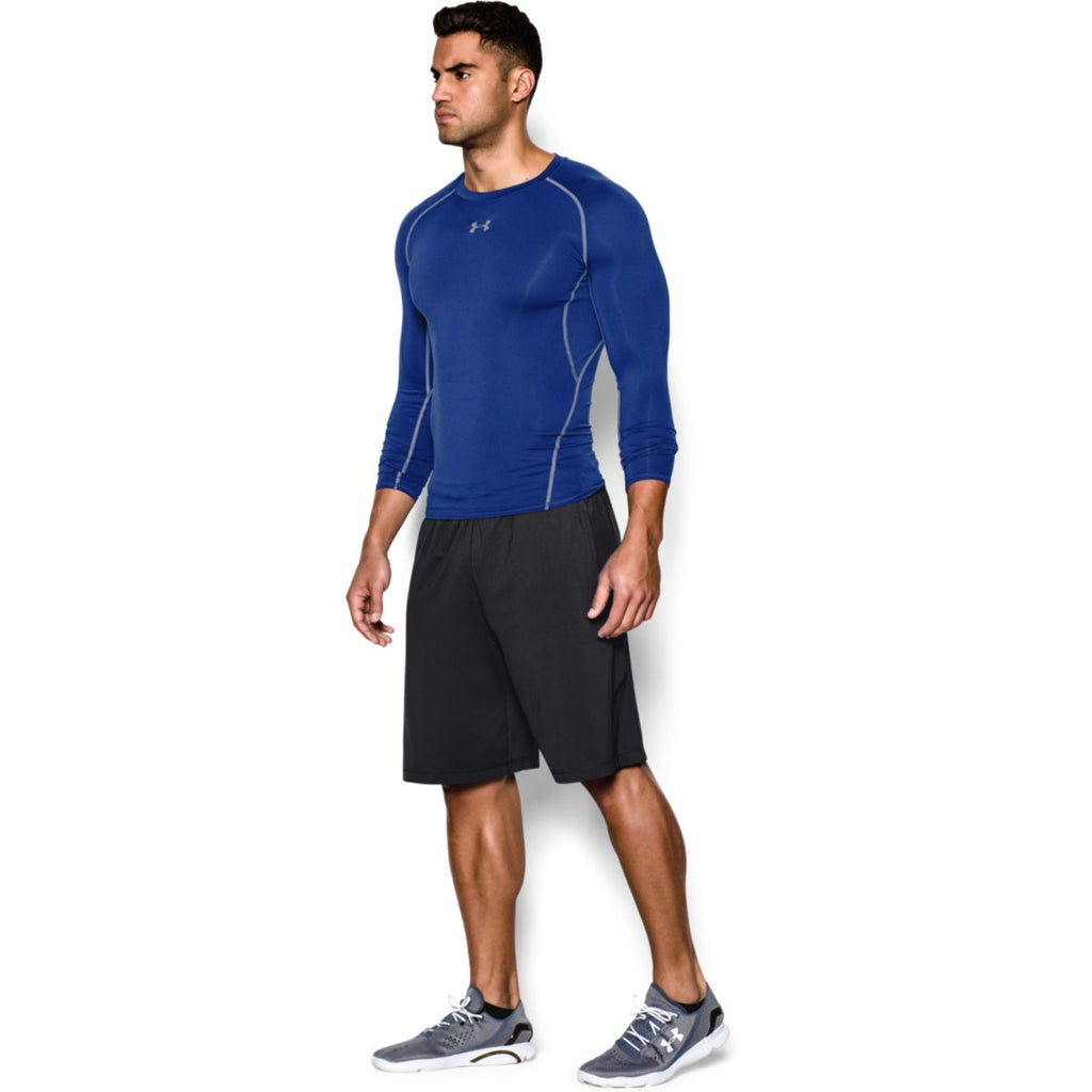 Under Armour Men's Blue HeatGear Armour L/S Compression Shirt