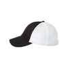 Valucap Black/White Twill Trucker Cap