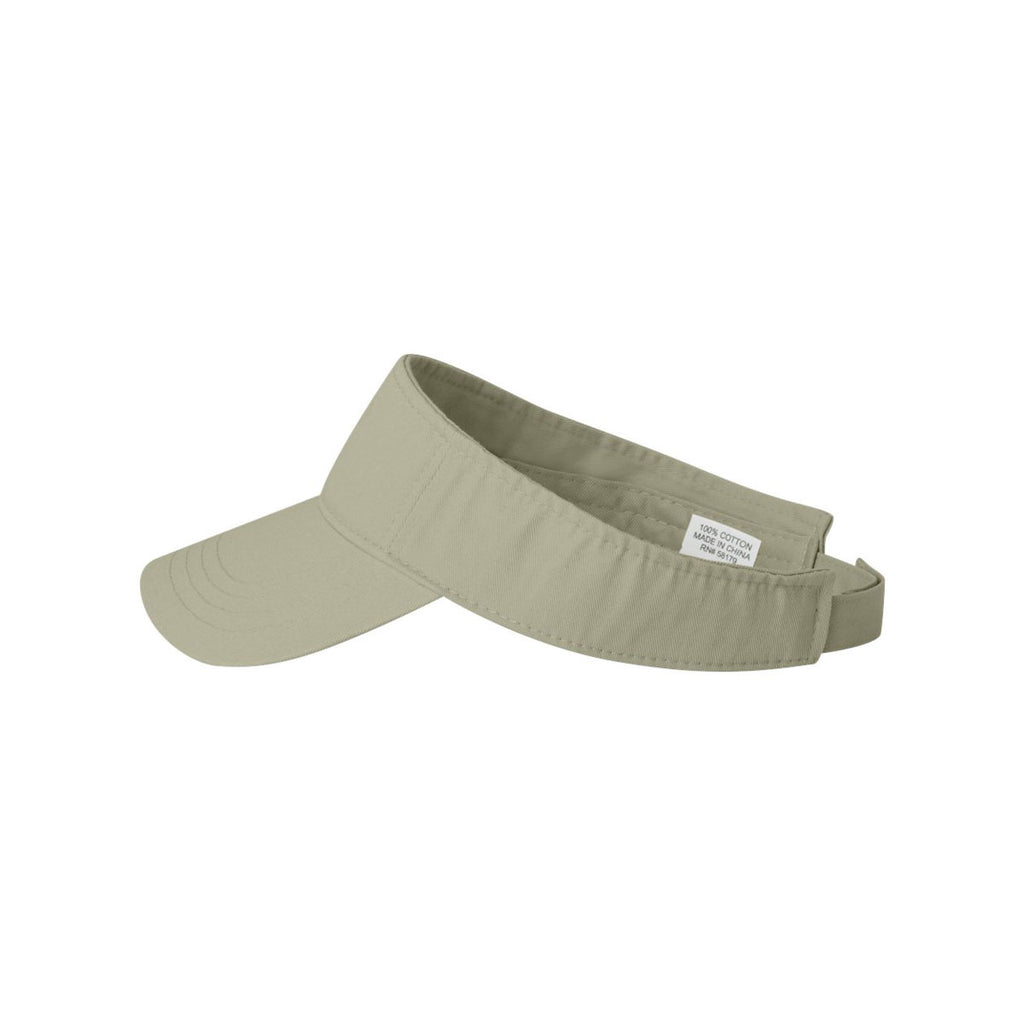 Valucap Khaki Bio-Washed Visor