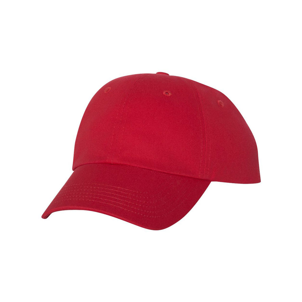 Valucap Red Chino Unstructured Cap