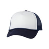 Valucap White/Navy Foam Trucker Cap