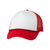 Valucap White/Red Foam Trucker Cap