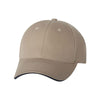 Valucap Khaki/Navy Poly/Cotton Sandwich Twill