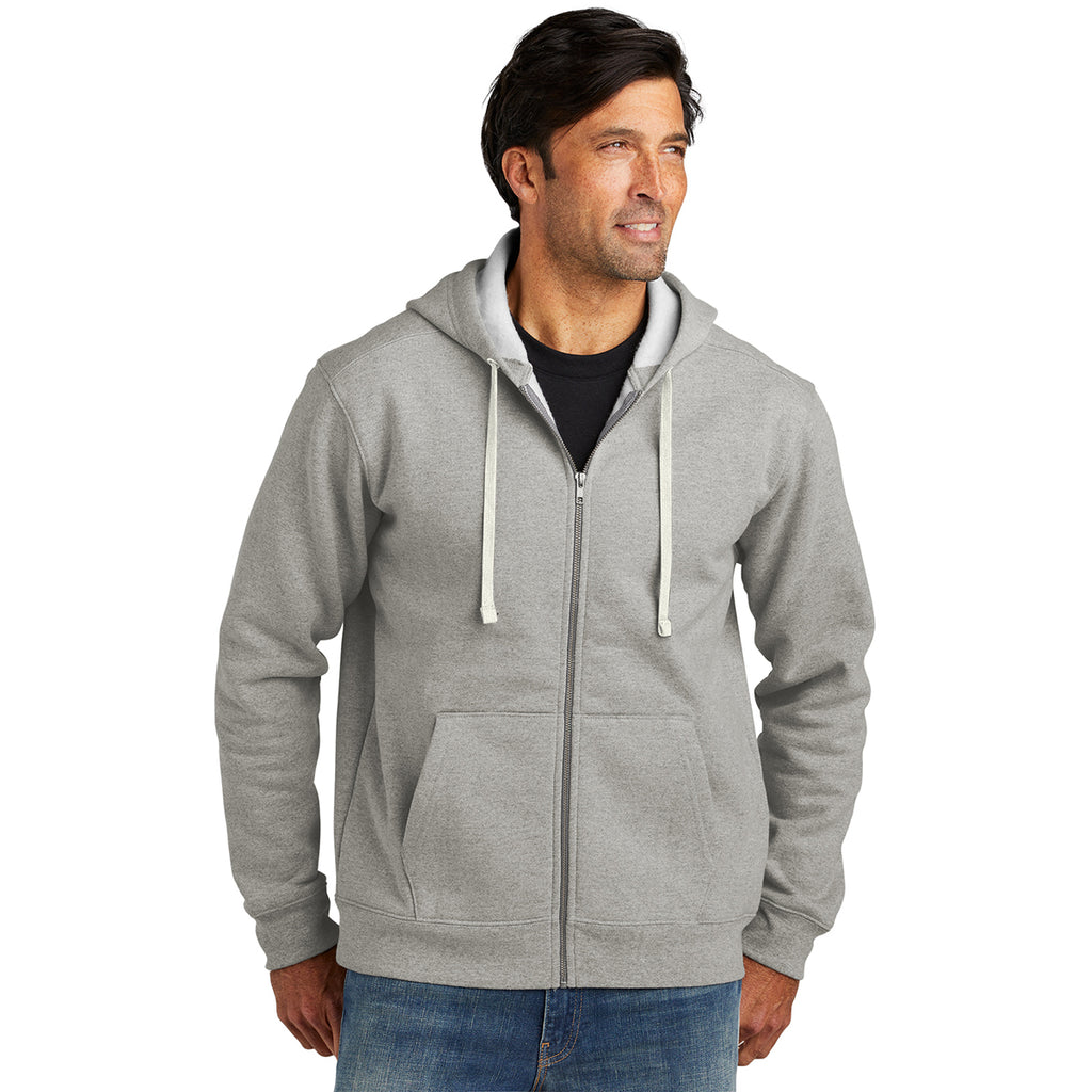 Volunteer Knitwear Men's Heather Grey Chore Fleece Full-Zip Hoodie