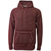 BAW Men's Vintage Maroon Burn-Out Hoodies