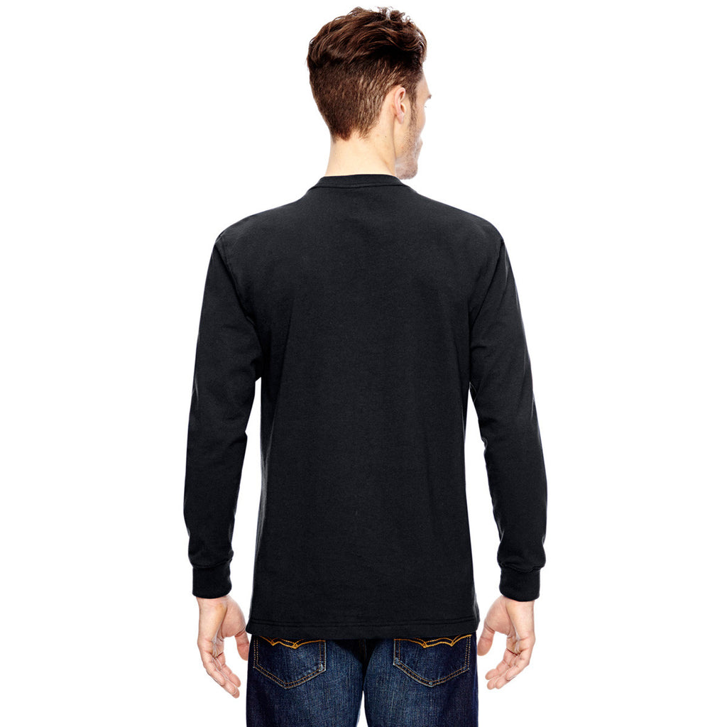 Dickies Men's Black 6.75 oz. Heavyweight Work Long-Sleeve T-Shirt