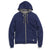 Marine Layer Women's True Navy/Asphalt Signature Lined Zip Hoodie