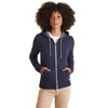 Marine Layer Women's True Navy/Asphalt Signature Lined Zip Hoodie