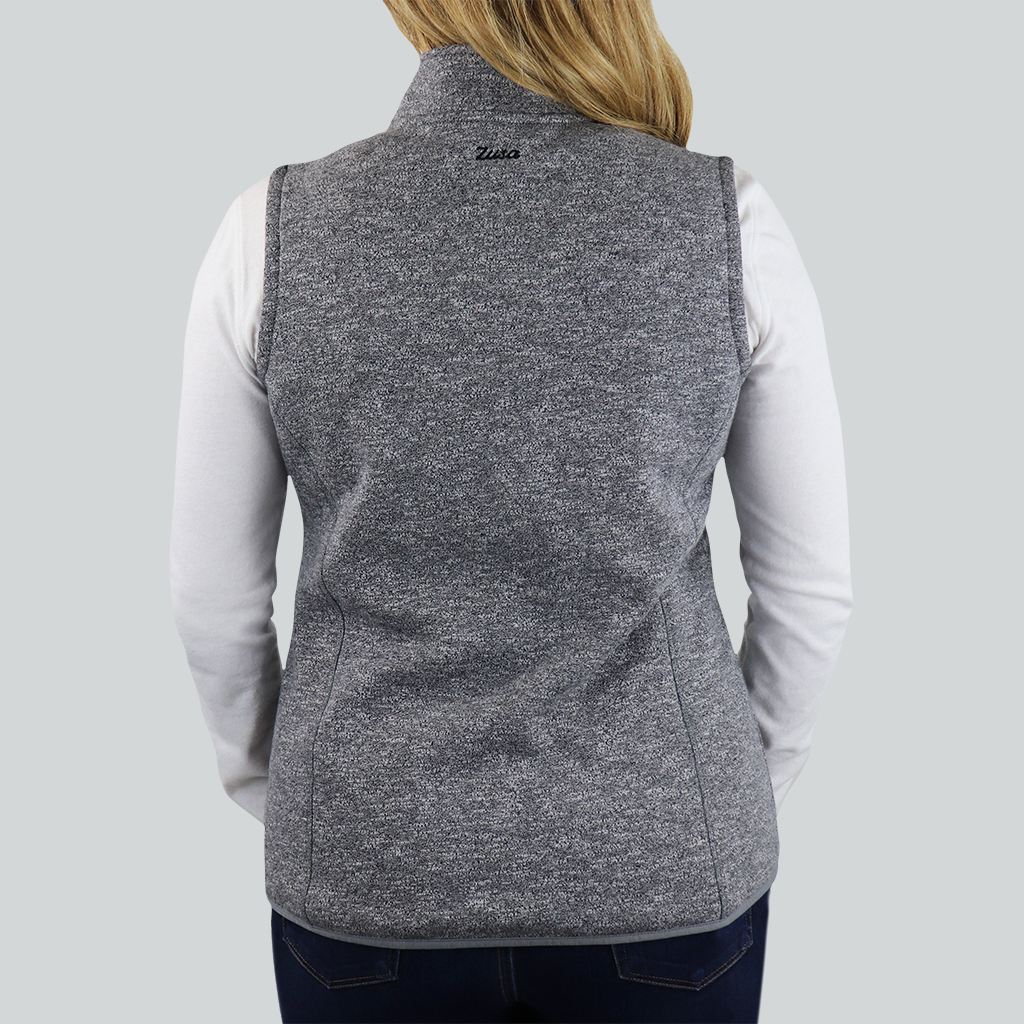 Zusa 3 Day Women's Light Grey Heather Midtown Fleece Vest