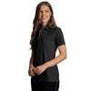 Greg Norman Women's Black X-Lite 50 Solid Woven Polo