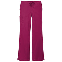 WonderWink Women's Wine WorkFlex Flare Leg Cargo Pant