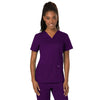 Cherokee Women's Eggplant Workwear Revolution V-Neck Top