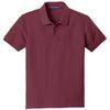 Port Authority Youth Burgundy Core Classic Pique Polo