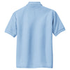 Port Authority Youth Light Blue Silk Touch Polo