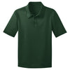 Port Authority Youth Dark Green Silk Touch Performance Polo