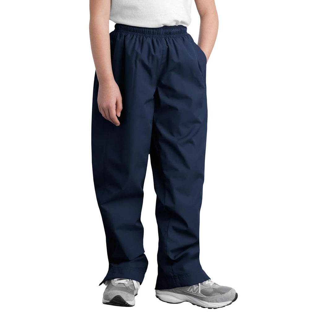 Sport-Tek Youth True Navy Wind Pant