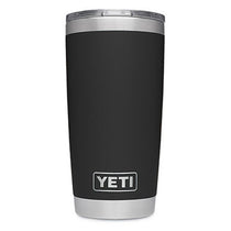 Quick Ship YETI Black Rambler 20 oz. Tumbler
