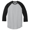 Sport-Tek Youth Silver/Black PosiCharge Baseball Jersey