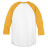 Sport-Tek Youth White/Gold PosiCharge Baseball Jersey