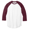 Sport-Tek Youth White/Maroon PosiCharge Baseball Jersey