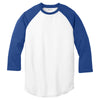 Sport-Tek Youth White/True Royal PosiCharge Baseball Jersey