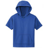 Sport-Tek Youth True Royal Sport-Wick Fleece Short Sleeve Pullover Hoodie