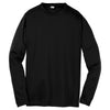 Sport-Tek Youth Black Long Sleeve PosiCharge Competitor Tee