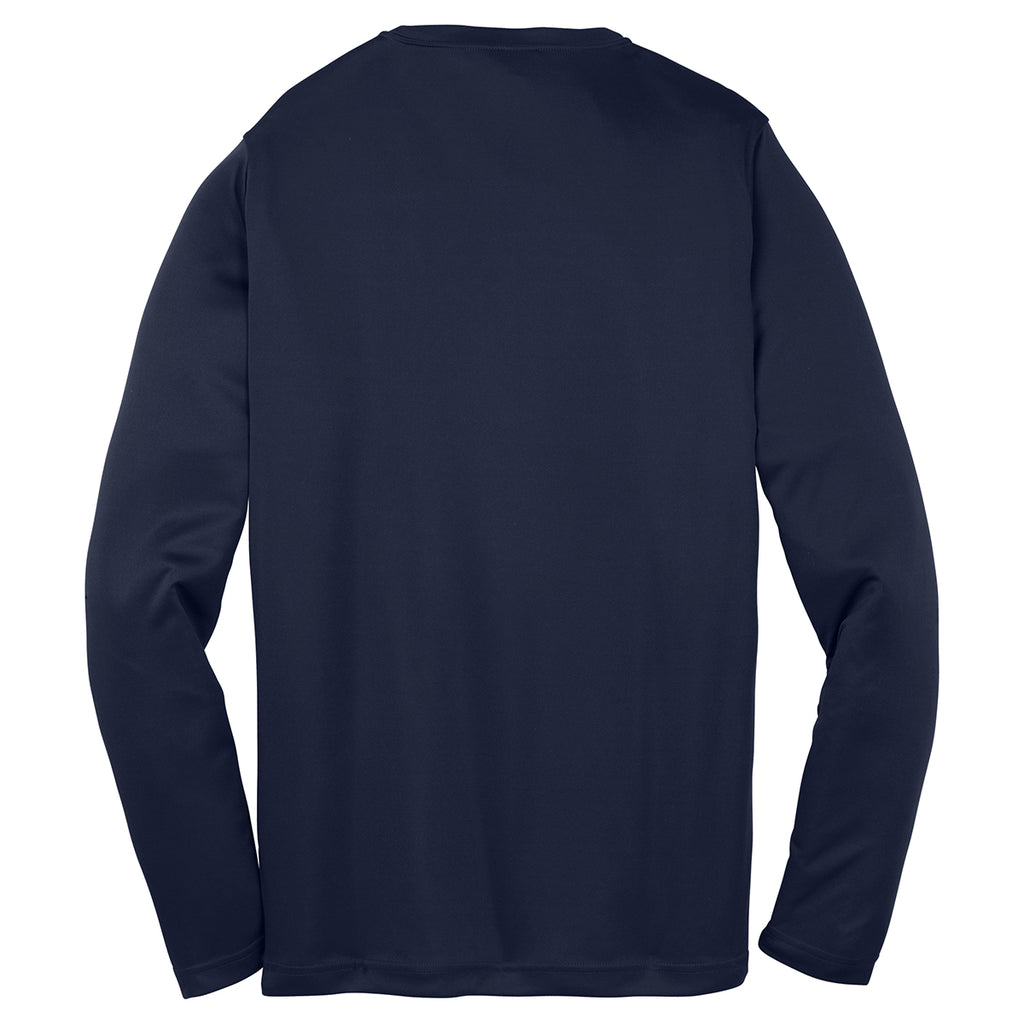 Sport-Tek Youth True Navy Long Sleeve PosiCharge Competitor Tee